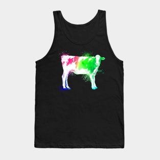 Colorful cow Tank Top